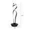 Modern LED Spiral Table Lamp Bedside Desk Decor For Bedroom Curved Light Black